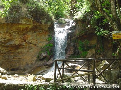 Cascadas en los Chorros de Milla. Merida, Venezuela